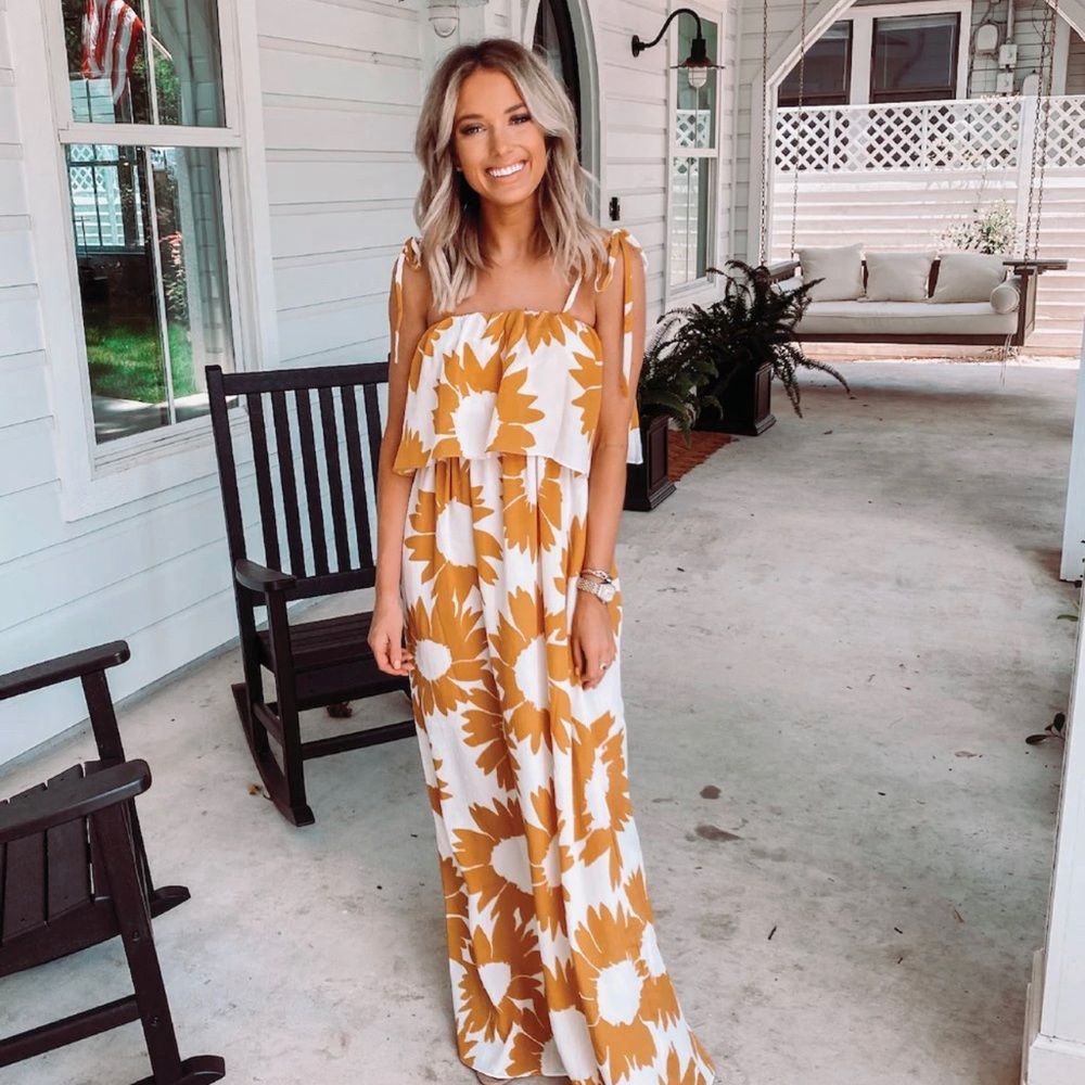 Judith March X Emily Here comes the sun maxi dress